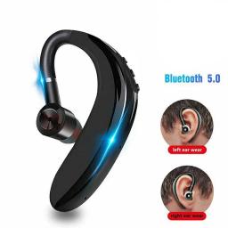 Auscultadores sem fios Bluetooth com microfone, mãos-livres cancelamento de ruído, auscultadores desportivos para smartphones, auscultadores empresariais - Image 1