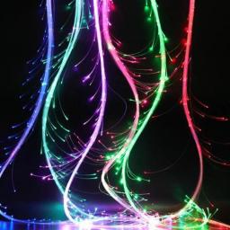 Girando Light Up Fibra Óptica Whip, Acessórios Rave, Bateria Reutilizável para Festival de Música Dançando, 360 Graus, Girando - Image 4