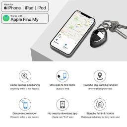 STONEGO-Rastreador Bluetooth para Animais de Estimação, Dispositivo Inteligente Anti-Perdido, Localizador GPS, Chaveiro, Controle de Aplicativos, Ajuste para IOS, Telefone Android - Image 6