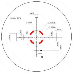 Vector Optics-FFP Riflescope com 1 Piece Picatinny Mount, Turret Lock Feature, Long Eye Relief para AR 15 M4, 1x24 - Image 2