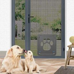 Porta Interior com Ímã para Animais de Estimação, Portão Grande Cão Portão, Flap Net, Portão Pátio Janela, Portão Exterior, Apto para Qualquer Animais, Exterior - Image 2