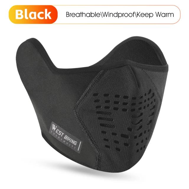 Máscara Facial Térmica 3D para Ciclismo e Motociclismo com Buracos Respiratórios e Proteção para Orelhas - Ideal para Inverno e Neve