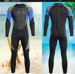 Roupa de mergulho de neoprene feminina 3mm, roupa de banho para mulheres, mangas compridas, surf, espreguiçadeira, peça única - Image 3