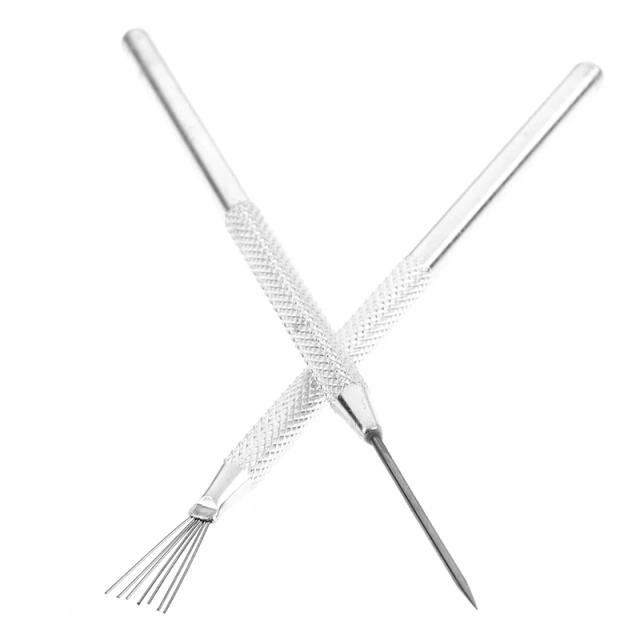 Kit Completo de Ferramentas para Modelagem de Cerâmica com Pino de Pena, Agulha Texturizadora e Escova Profissional