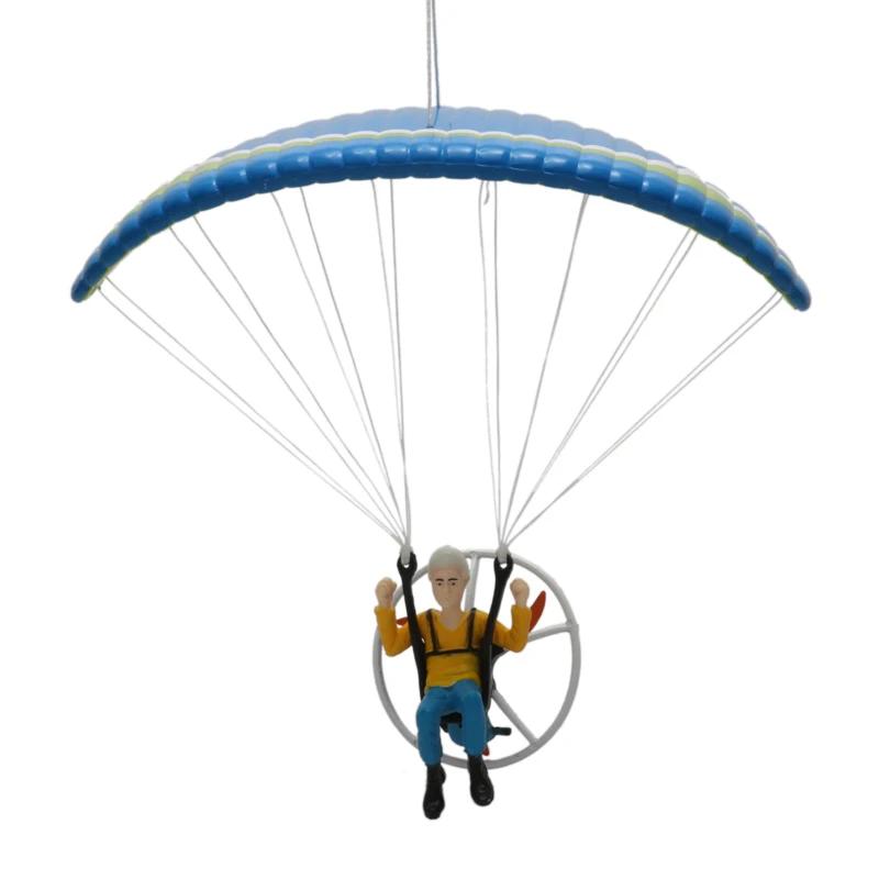 Mini Paramotor Modelo Paraglider, Paraquedista Rigger Parachute, Decoração De Ornamento, Parapente Artesanal, Pingente De Carro, Presente De Natal - Image 1