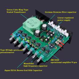 Audiophile-National EQ500 Tubo Pré-amplificador, Pré-amplificador, Audio Processing Effector, 5 Band - Image 3
