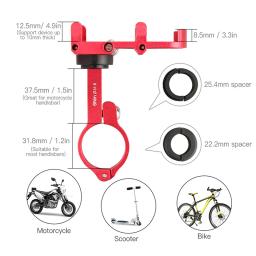 Suporte de telefone gps gps para bicicleta e motocicleta, gps mount, gps, acessórios de bicicleta, garmin plus 6, alumínio 360 - Image 3