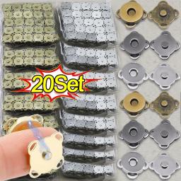 Fixadores de pressão magnética Fechos Botões, bolsa, bolsa, carteira artesanato, saco peças, mini adsorção fivela, artesanato DIY, atacado, 1-20 conjunto - Image 2