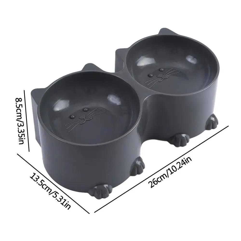 Alimentador de alimentos duplo elevado para animais de estimação, suporte elevado para gato, cachorro e gatinho, bacias d'água, alimentação para animais de estimação, suprimentos e acessórios - Image 1