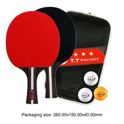 Raquete De Tênis De Mesa Com Saco, 2 Raquetes E 3 Bolas Pás, Conjunto Profissional De Ping Pong De 2 Jogadores, Jogo De Torneio - Image 6