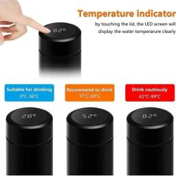 Garrafa térmica de aço inoxidável 304, exibição de temperatura inteligente, caneca térmica, duradoura, preservação do calor, garrafa de água bonito - Image 3