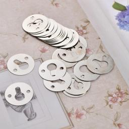 Round Metal Keyhole cabide para imagem, pendurado ganchos para pintura a óleo Frame, suporte da foto, prateleira espelho suportes, fixadores, 20PCs, 23mm - Image 6