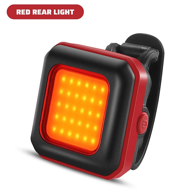 West Bike-Bicicleta dianteira e traseira LED Light, Bike Light, farol, aviso, lanterna traseira, peças da bicicleta, Type-C Carga - Image 1