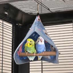 Gaiola de rede para pequenos animais, ninho de pássaro, poleiro para papagaio, periquito, passarinho canário, suprimentos de brinquedos - Image 1