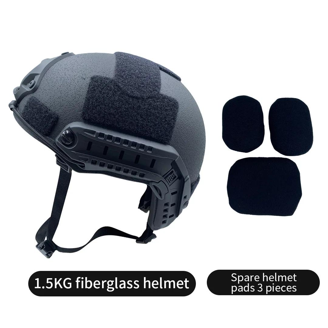 Airsoft MH Fiberglass Capacete, espessamento exterior Bulletproof Air Gun Tiro, CS Equipamento de Proteção, novo, rápido - Image 1