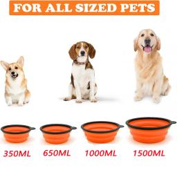 Tigela dobrável de comida para animais de estimação, Alimentador grande ao ar livre Recipiente portátil para cachorro e cachorro, Alimentador de água - Image 5