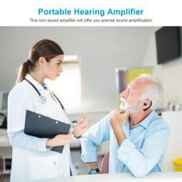 Aparelhos auditivos portáteis, aparelhos auditivos recarregáveis para idosos, amplificador de som pessoal, dispositivos de assistência auditiva para adultos com carregamento - Image 3