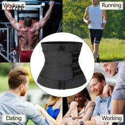 Cintura trainer espartilho para homens treino sauna suor barriga trimmer cinto esportes compressão corpo shaper cinto de fitness perda de peso - Image 6