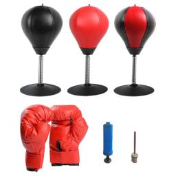 Saco de perfuração com ventosa e suporte, Bola de velocidade de boxe, Equipamento de boxe para adultos e crianças - Image 1