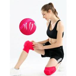 1 par joelheiras de fitness dança treinamento joelho protetor elástico espessado esponja mulheres joelheira suporte para alívio artrite - Image 4