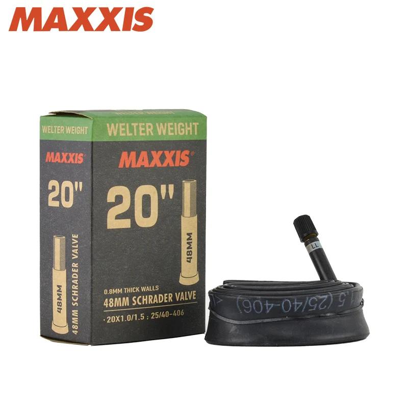 Maxxis 20x1.1/1.35/1.5/1.75/2.0 20/24/26/27.5/29 polegadas 700c 406 roda pequena dobrável bicicleta presta schrader tubo interno câmera de bicicleta - Image 1