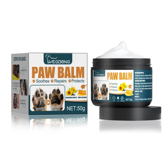 Bálsamo Hidratante Calmante para Patas de Cães e Gatos com Proteção para Pés Rachados e Secos