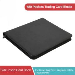 Porta-cartões de negociação com mangas, 12 bolsos, PU futebol, beisebol, coletores álbum, segurar 480 cartões, fichário - Image 3