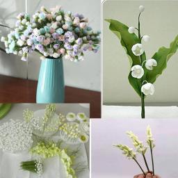 50 pçs/lote 26 #   Arranjimentos de flores de fio de haste floral de 0,45 mm e fio floral verde artesanal DIY para arranjo de flores de florista 14 polegadas - Image 3