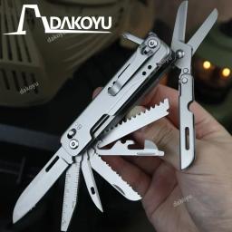 DAKOYU-Ferramentas dobráveis multifuncionais, EDC portátil, destacável, tesoura grande, equipamento de acampamento ao ar livre - Image 3