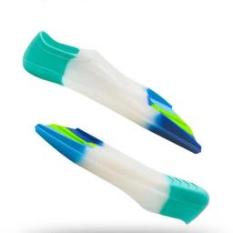 Nadadeiras coloridas do treinamento da natação, sapo elástico e macio do mergulho do silicone, apto para o turismo do verão - Image 2