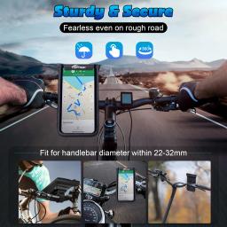 Bicicleta magnética suporte do telefone, impermeável ciclismo acessórios, MTB guidão stand, liberação rápida, equitação suporte, 360 ° rotativo - Image 6