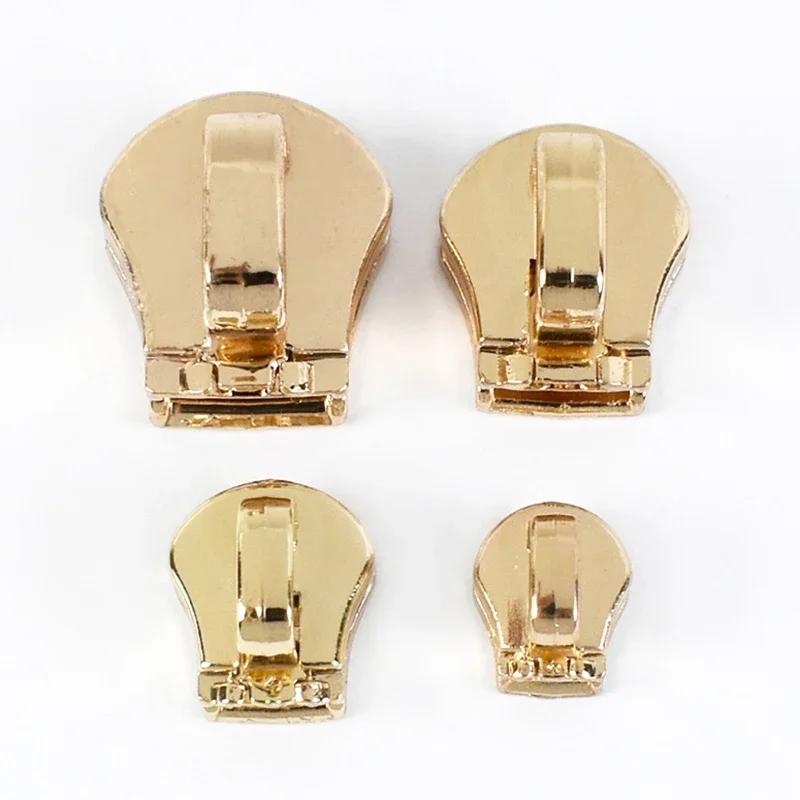 Meetee-Slider Zipper para Zíperes Metálicos, Fitas Saco e Roupas, Pull Repair Kit, Acessório de Bloqueio de Bagagem, 3 5 8 10 #, 10Pcs - Image 1
