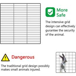 Diy pequena gaiola animal dobrável animais de estimação cães playpen criptografia cerca canil casa exercício gaiola treinamento gatinho espaço cão supplie - Image 3