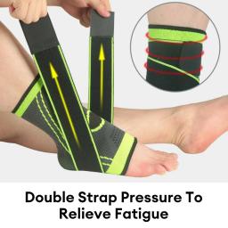 Ajustável Sports Tornozelo Cinta Esporte Tornozelo Proteção Brace Protector Corrida Futebol Basquete Ginásio Tornozelo Estabilizador Bandagem - Image 2