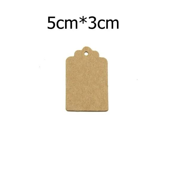 50 pçs tag de papel diy em branco kraft cartões de etiqueta de suspensão tag para festa de aniversário de casamento diy kraft presentes embrulhando decoração suprimentos - Image 1