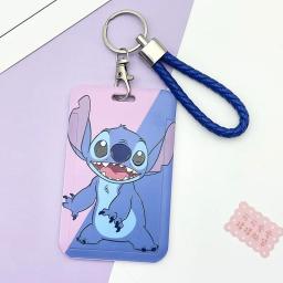 Disney-Stitch Porta-Cartão dos Desenhos Animados, Estudante, Criativo, Ônibus Deslizante, ID, Manga Protetora, IC, Campus, Bolsa de Cartão Infantil - Image 5