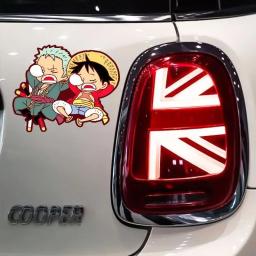 Luffy zoro desenhos animados adesivos criativos, carro, motocicleta, impermeável, reflexivo, bonito, moda, decoração de anime, 1 pc - Image 2