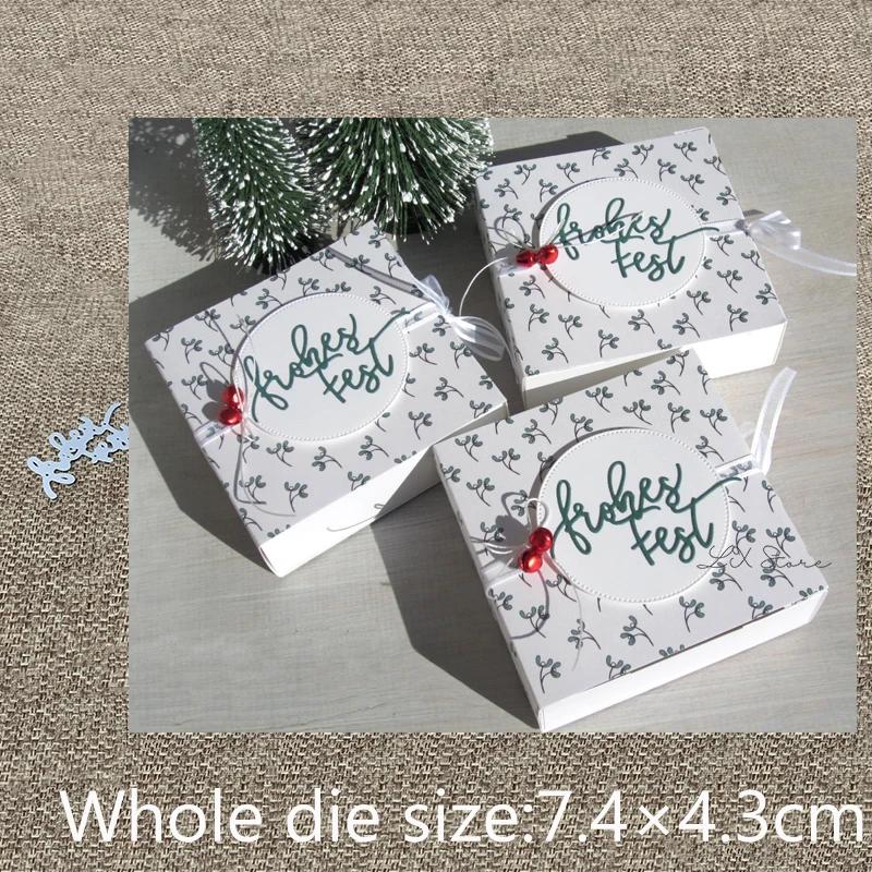Novo design artesanato corte de metal morrer alemão feliz feriado decoração scrapbook cortes álbum cartão de papel artesanato gravação cortes - Image 1