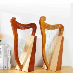 Portátil Sólida De Madeira Lira Piano, Harpa Musical, Instrumento de Cordas, Alta Qualidade, 23 e 19 Cordas - Image 2