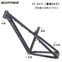 BOARSE-Quadro rígido de cauda para mountain bike, liga de alumínio altura 155-188cm, 26 ", 27,5" através do eixo AM, MTB - Image 3