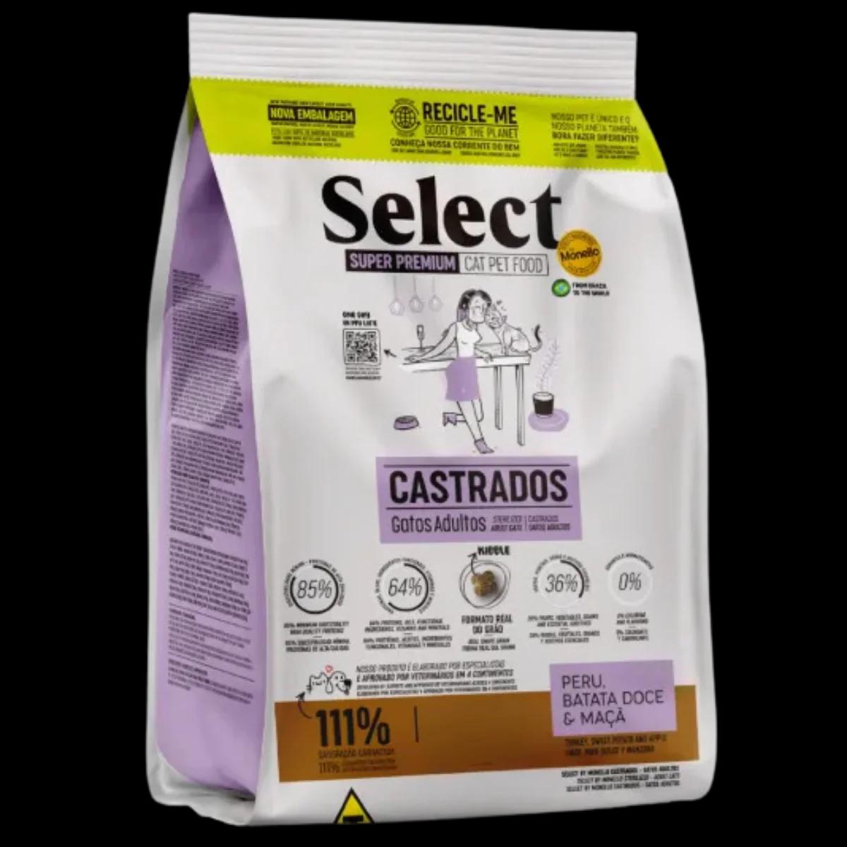 Ração Select Monello Gatos Castrados 1,5Kg - Image 1