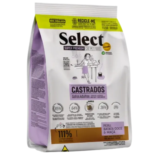 Ração Premium Monello para Gatos Castrados 1,5Kg