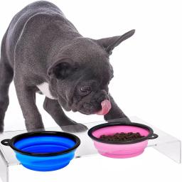 Tigela dobrável de comida para animais de estimação, Alimentador grande ao ar livre Recipiente portátil para cachorro e cachorro, Alimentador de água - Image 2