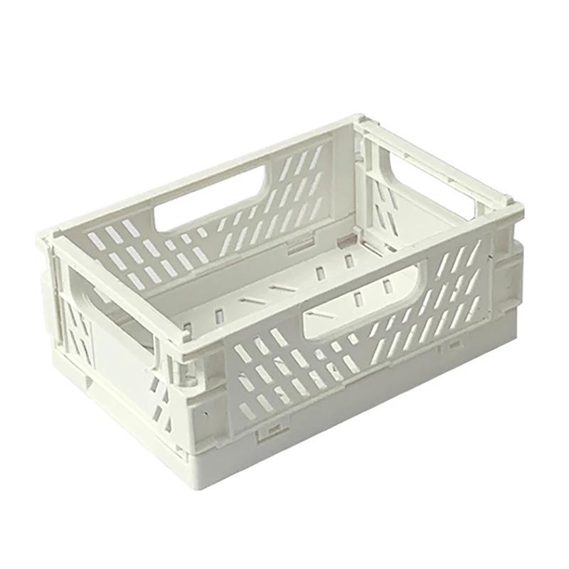 Cestas de armazenamento dobrável para diversos, Organizador de artigos diversos, dobrável Case, Papelaria Desktop, Snacks e Comestics armazenamento, dobrável Container Box - Image 1