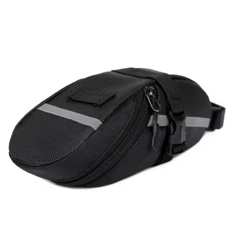 1 pc saco de sela da bicicleta mountain bike saco de cauda saco de almofada dobrável saco de armazenamento saco de equipamentos de ciclismo acessórios - Image 1