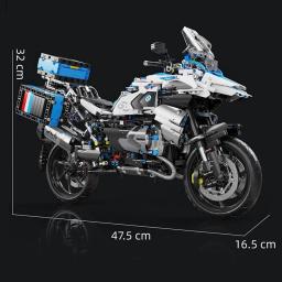 Alta tecnologia 1:5 motocicleta cidade esportes corrida rápida moto locomotiva moc modular tijolo modelo bloco de construção menino presente brinquedo t4022 - Image 5