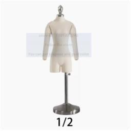 Plástico Feminino Manequim Corpo De Costura Para Roupas, Busto Vestido Com Tecido De Algodão, Pernas Para Calças, Busto Can Pin E168, 1/2 - Image 5