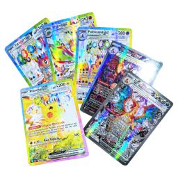 100 peças cartas pokémon portuguesas terastal pikachu vstar vmax gx carta arco-íris arceus brilhante charizard cartão comercial brinquedo infantil - Image 6
