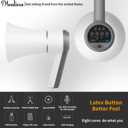 25w portátil bluetooth altifalante auto megafone alto-falante registro usb tf cartão para professor guia turístico promoção - Image 4
