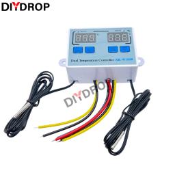 controladora de temperatura para aquario W1088 Dual LED Digital Sensor de temperatura, controlador do medidor, aquecimento elétrico Termostato, 220V, aquário, incubadora, termorregulador - Image 5